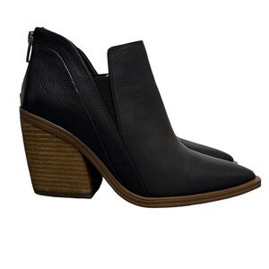 Vince Camuto Gradina Stacked Heel Bootie Ankle Boot Women’s 8 Black